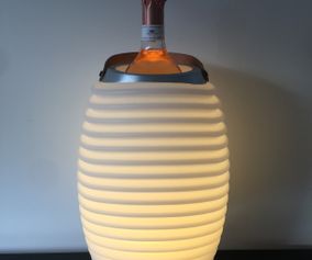 Kooduu LED-lamp met bluetooth luidspeaker en wijnkoeler