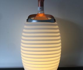 Kooduu LED-lamp met bluetooth luidspeaker en wijnkoeler